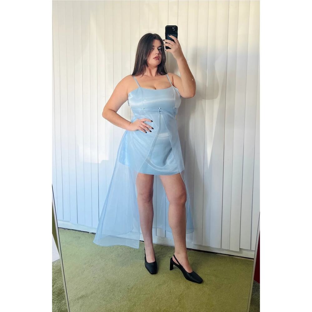 Fashion Brand Company Baby Blue Bridgerton Prom Dress 1X